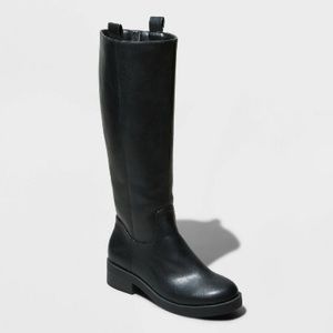 A New Day Ansley Knee High Boots- size 6.5- Black